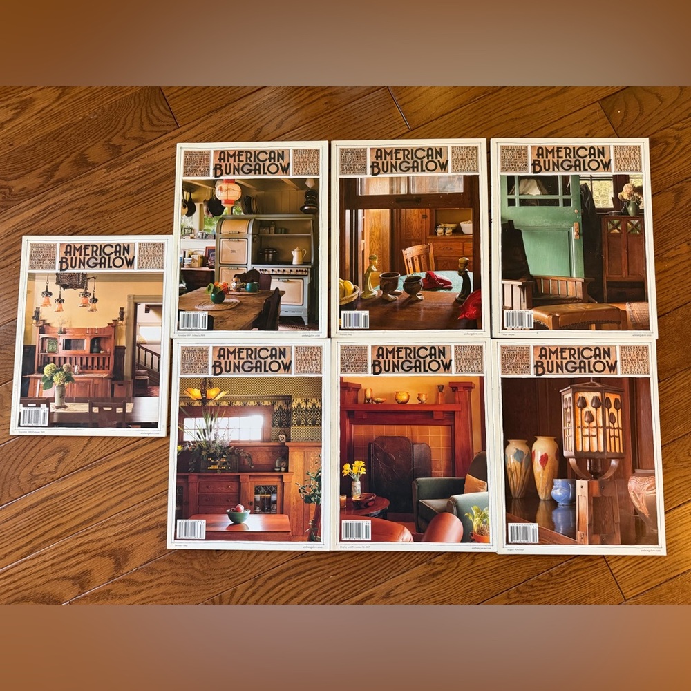 American Bungalow Magazine Lot - Vintage-Inspired Covers in Brown, Cream & Green